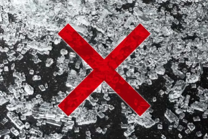 耐熱強化ガラスの割れ方