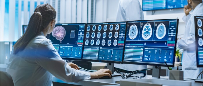 photo of a satellite with extended solar paddles