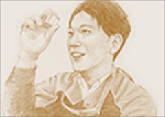 ガラス人と花火大会。