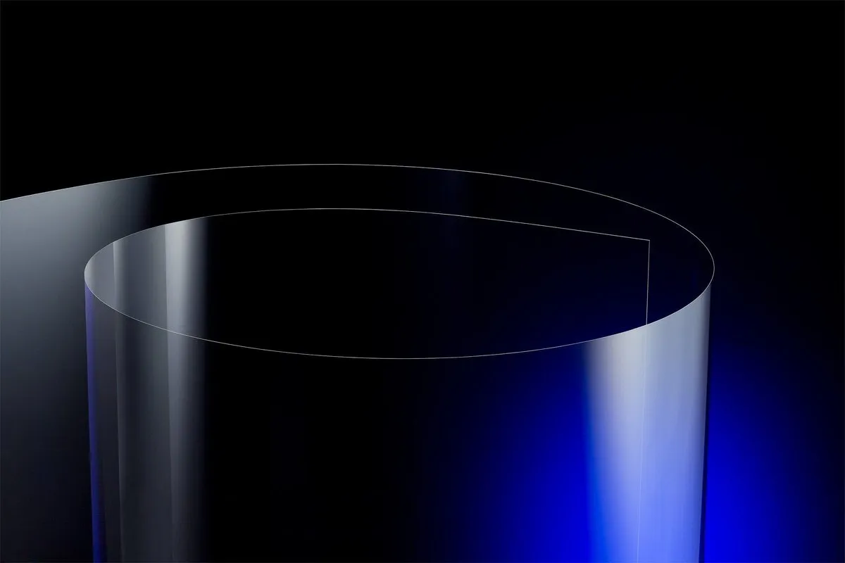 コピー用紙よりも薄いフィルム状のガラスG-Leaf®