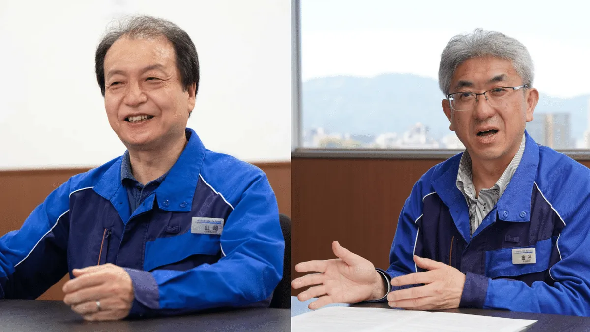 左：山崎博樹 取締役常務執行役員　右：金谷 仁 常務執行役員