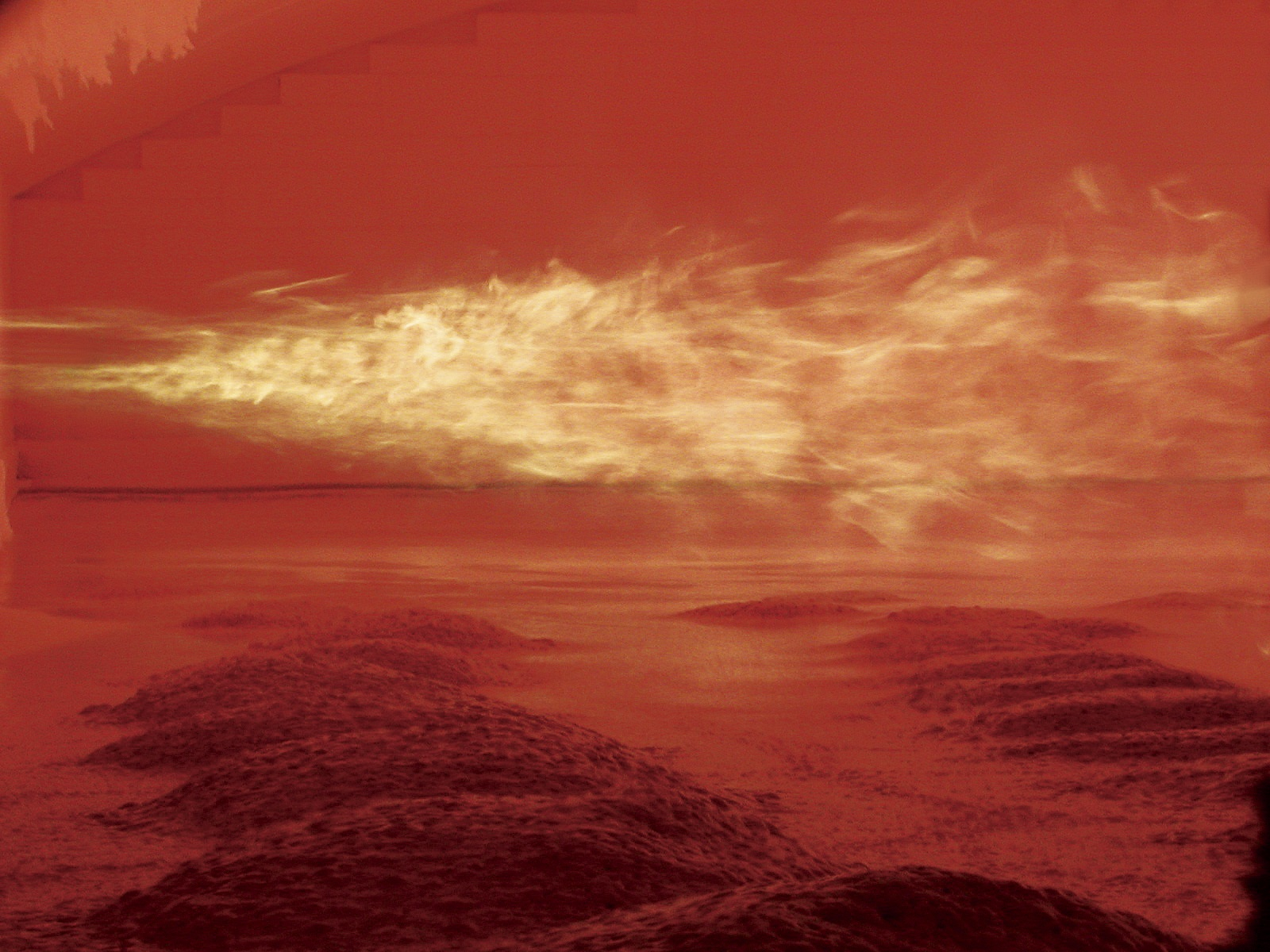 ガラス溶融炉の内部