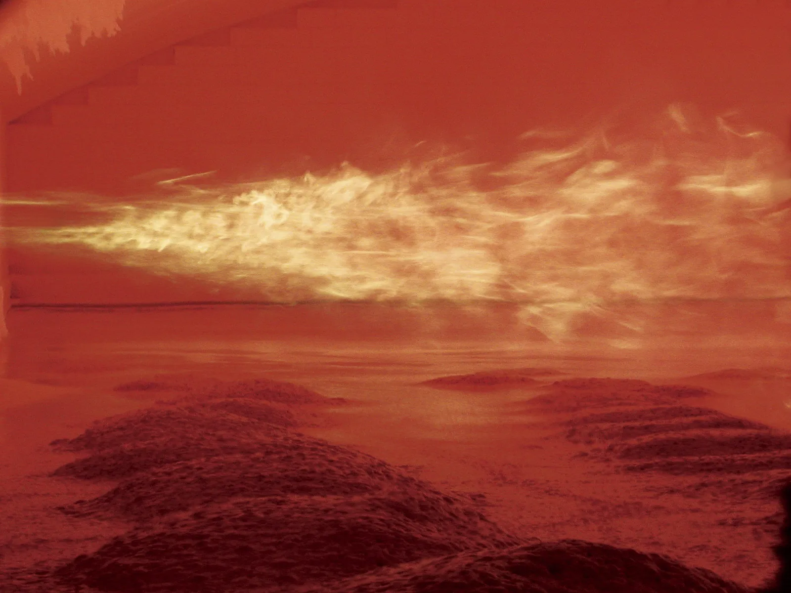 ガラス溶融炉の内部